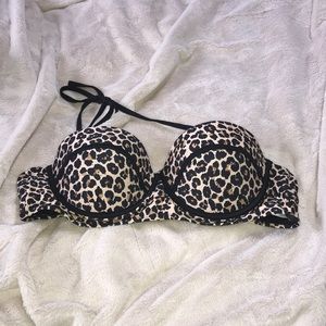 Leopard Print Bikini Top